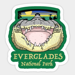 Cool Everglades Crocodile Sticker